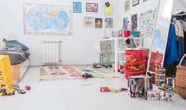 chambre d'enfant avec meublles